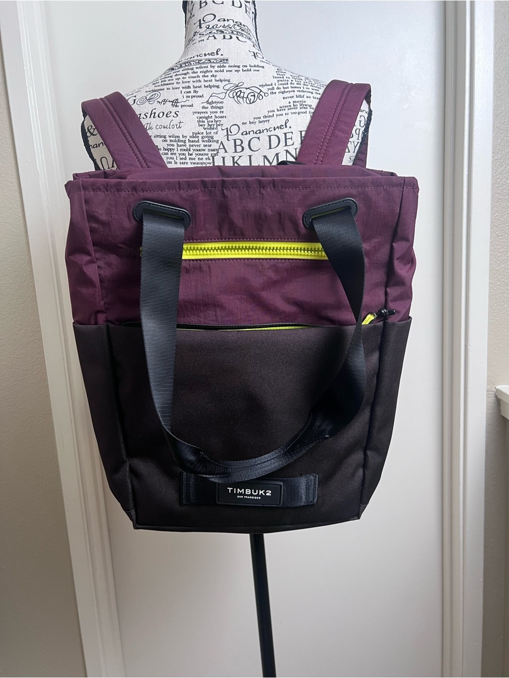 Timbuk2 Scholar Convertible Tote Backpack 14L Burgundy Laptop Bag
